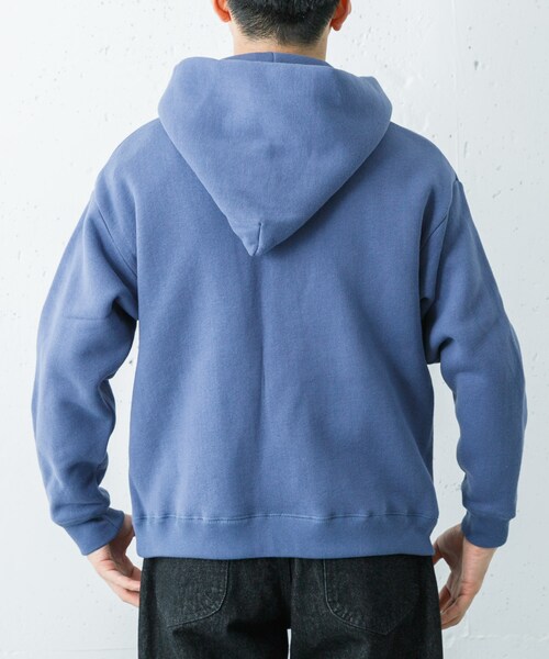URBAN RESEARCH（アーバンリサーチ）の「YOUNG&OLSEN　GOOD OLD SWEAT ZIP PARKA（パーカー・メンズ・VTG ORANGE/VTG BLUE・4/5）」の4枚目の写真