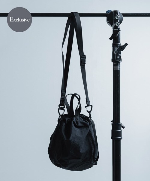 URBAN RESEARCH(アーバンリサーチ)の「『別注』BAICYCLON by bagjack×URBAN RESEARCH DRAW STRING BAG SMALL(ショルダーバッグ・メンズ・BLACK2・Free)」の1枚目の写真