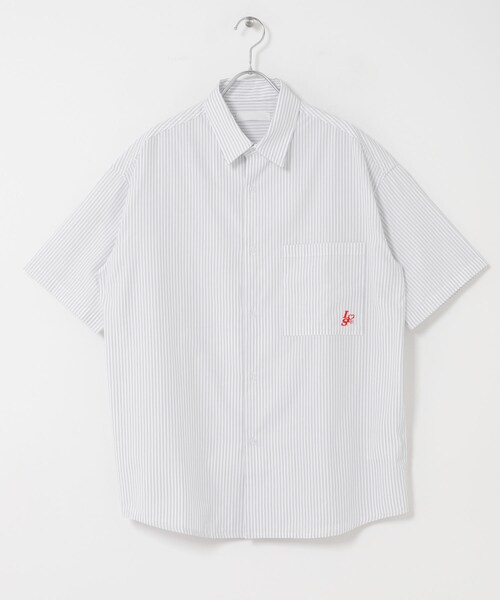 SENSE OF PLACE by URBAN RESEARCH（センスオブプレイスバイアーバンリサーチ）の「『別注』LOVE POP STUDIO×SENSE OF PLACE　シャツ（シャツ/ブラウス・メンズ・WHITE/BLUE・M/L）」の11枚目の写真