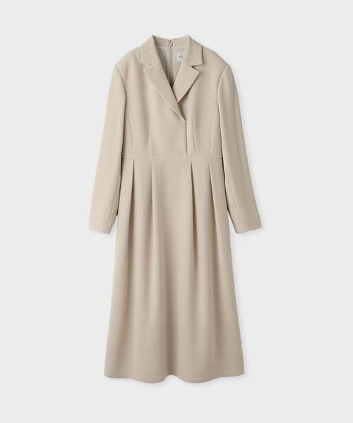 ROPE'(ロペ)の「【一部店舗限定】【REALM(レルム)】LONG-SLEEVE DRESS|ドレス 26SS(ドレス・レディース・ネイビー/ベージュ・36/38)」の2枚目の写真
