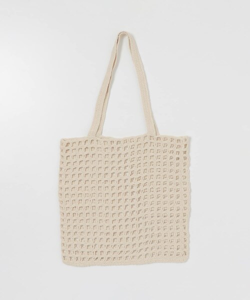 SENSE OF PLACE by URBAN RESEARCH（センスオブプレイスバイアーバンリサーチ）の「ハンドニットトート（トートバッグ・レディース・LAVENDER/IVORY/L.KHAKI・FREE）」の5枚目の写真