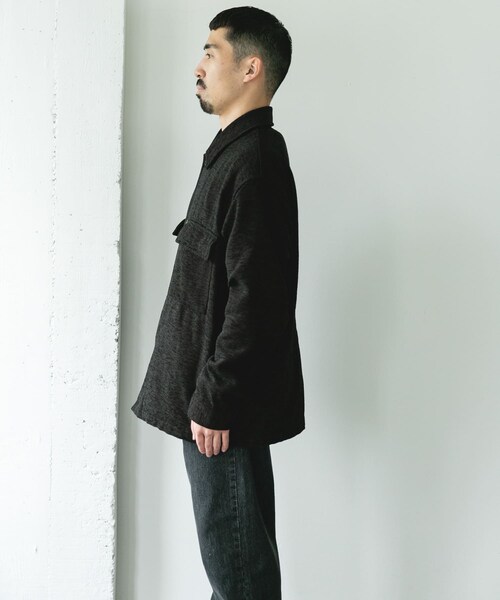 URBAN RESEARCH DOORS(アーバンリサーチドアーズ)の「モールシャツジャケット(テーラードジャケット・メンズ・OLIVE/CHARCOAL・M/L)」の15枚目の写真