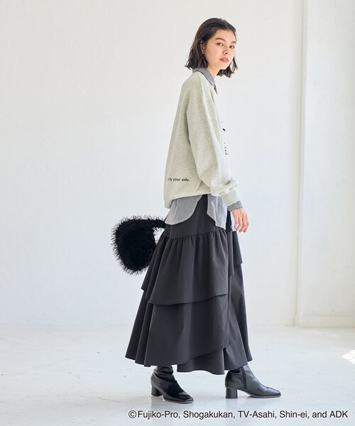 ROPE' PICNIC(ロペピクニック)の「【ドラえもんコレクション】裏毛スウェット(スウェット・レディース・ライトグレー/ピンク・38)」の14枚目の写真