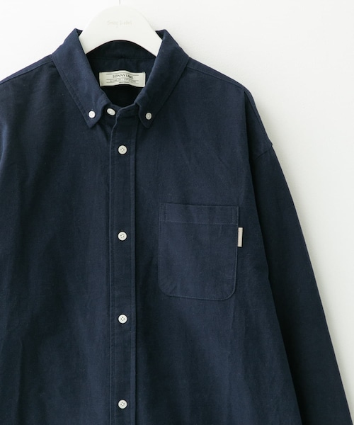 URBAN RESEARCH Sonny Label（アーバンリサーチサニーレーベル）の「シャギーオックスボタンダウンシャツ（シャツ/ブラウス・メンズ・オフ/グレー/ネイビー/グレーチェック・M/L/XL）」の4枚目の写真