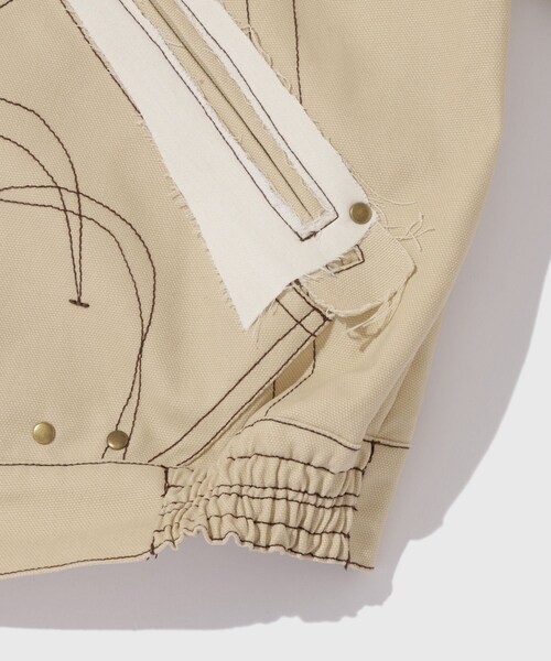 ADAM ET ROPE'（アダムエロペ）の「【PLATEAU STUDIO/プラトー スタジオ】Draft worker jacket（その他アウター・メンズ・ブラック/キナリ・1/2）」の9枚目の写真