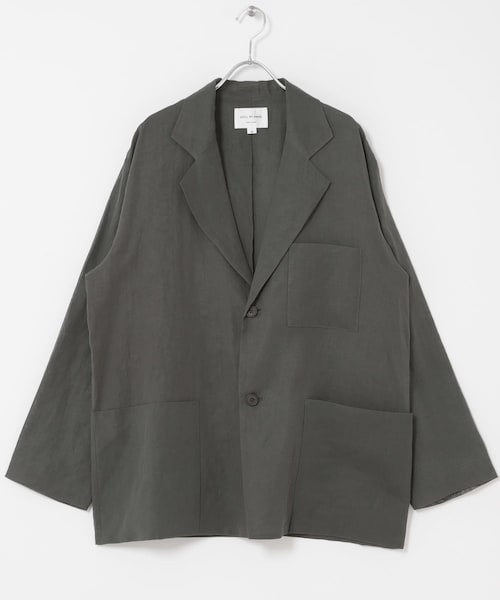 URBAN RESEARCH DOORS（アーバンリサーチドアーズ）の「STILL BY HAND　AIRY 2B JACKET（テーラードジャケット・メンズ・BLACK/KHK BEIGE/SLATE GREY・46/48）」の2枚目の写真