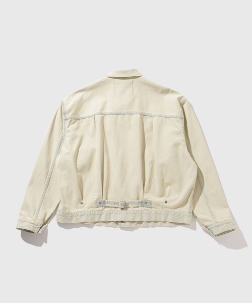 ADAM ET ROPE'（アダムエロペ）の「【DAIRIKU/ダイリク】Ice Wash 2PKT Denim Jacket（デニムジャケット・メンズ・ホワイト系・L/M）」の13枚目の写真