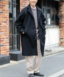 ITEMS URBANRESEARCH | ウールライクメルトン チェスターコート(チェスターコート)