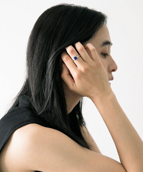 URBAN RESEARCH（アーバンリサーチ）の「decor『デコール』　石のリング ラピスラズリ（リング・レディース・Gold/Silver・11/13）」の5枚目の写真