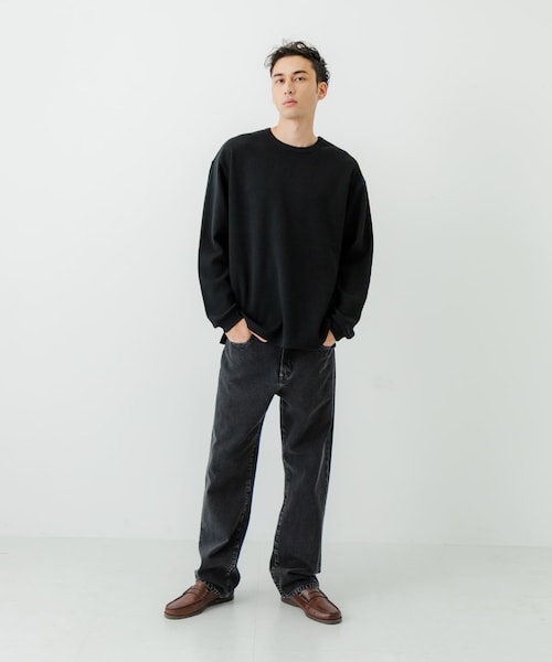 URBAN RESEARCH（アーバンリサーチ）の「度詰めワッフルロングスリーブ（Tシャツ/カットソー・メンズ・WHITE/OATMEAL/GRAY H/BLACK・S/M/L/XL）」の22枚目の写真