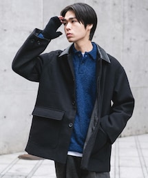 ウールブレンドカバーオール