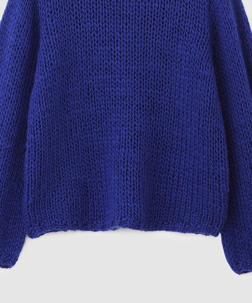 ROPE'(ロペ)の「ロービングハンドニット(ニット/セーター・レディース・グレー/オフホワイト/ブルー・F)」の9枚目の写真