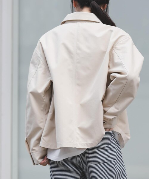 URBAN RESEARCH DOORS（アーバンリサーチドアーズ）の「FORK&SPOON　PEダックジャケット（カバーオール・レディース・NAVY/IVORY・1）」の6枚目の写真