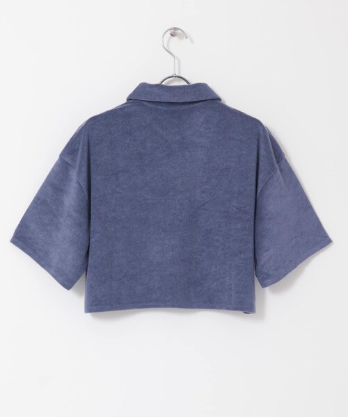 KBF（ケイビーエフ）の「クロップドパイルポロシャツ（ポロシャツ・レディース・PINK/CAMEL/BLUE・one）」の12枚目の写真