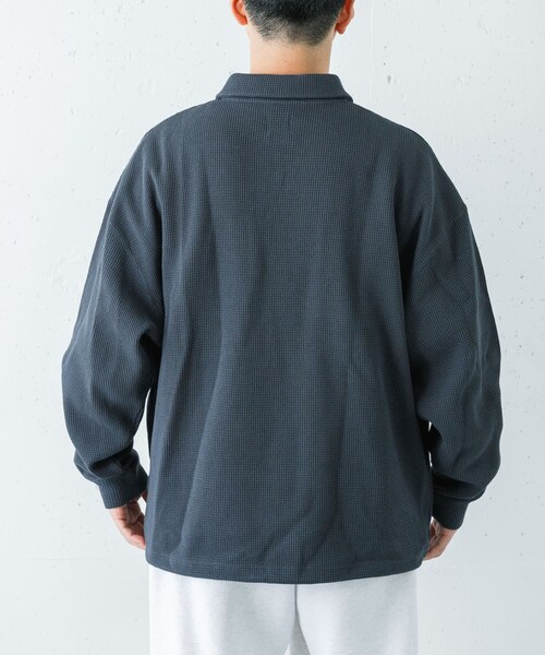 URBAN RESEARCH(アーバンリサーチ)の「『UR TECH』Wide Dad Dad TECH ポロプルオーバー(ポロシャツ・メンズ・D.NAVY/CHARCOAL・1/2)」の17枚目の写真