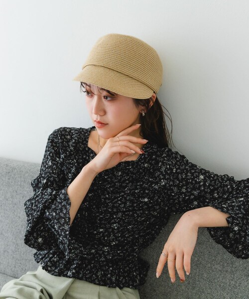 RODE SKO（ロデスコ）の「洗えるたためるキャスケット（キャスケット・レディース・BLACK/NATURAL・FREE）」の15枚目の写真