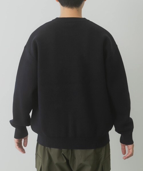 ITEMS URBANRESEARCH（アイテムズ アーバンリサーチ）の「Teddy Bear スウェットライクニット（ニット/セーター・メンズ・OML/BGD/NVY・M/L）」の14枚目の写真
