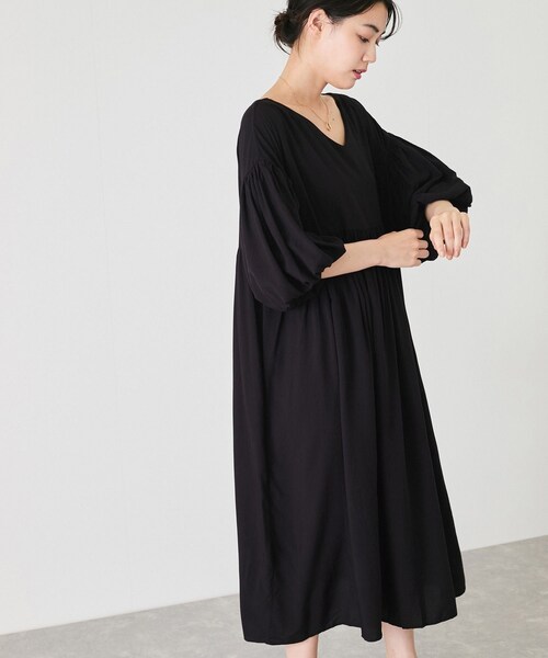 Jayro（ジャイロ）の「バルーンスリーブワンピース（ワンピース・レディース・ブラック/ブラウン系・F）」の20枚目の写真