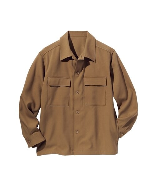 nissen（ニッセン）の「CPOシャツジャケット（ジャケット/アウター・メンズ・ブラウン/黒/ベージュ・M/L/LL/3L/4L/5L/6L/8L/10L）」の21枚目の写真