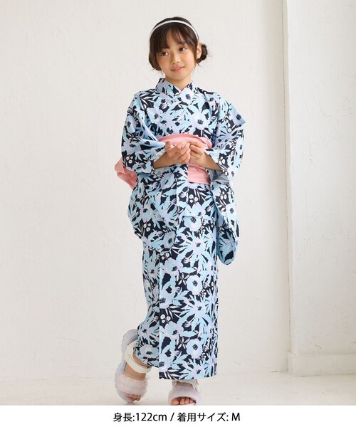 ROPE' PICNIC(ロペピクニック)の「【KIDS/キッズ】浴衣キャミワンピースセット(浴衣・キッズ・ネイビー/クリーム・L/M/S)」の8枚目の写真