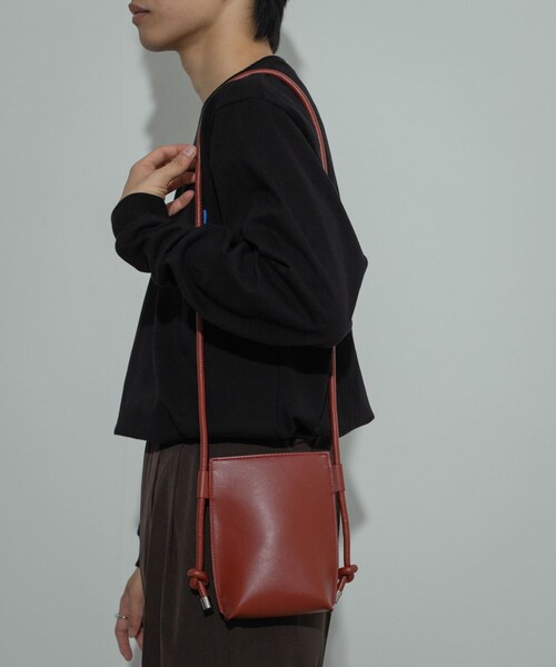 SENSE OF PLACE by URBAN RESEARCH(センスオブプレイスバイアーバンリサーチ)の「コードショルダーバッグ(ショルダーバッグ・メンズ・ORANGE/BLACK/GRAY/GREEN・one)」の18枚目の写真