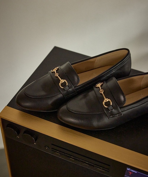 ROPE' PICNIC(ロペピクニック)の「ROPE' PICNIC PASSAGE byHARUTA/ビット付フラットローファー(ローファー・レディース・ブラック/キャメル・23.0/23.5/24.0/24.5)」の3枚目の写真