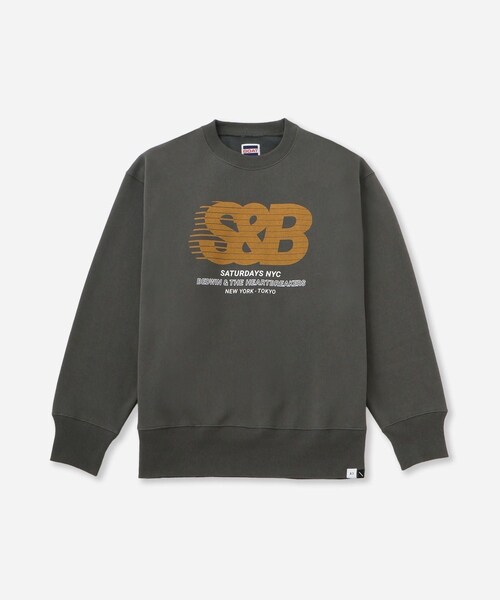 Saturdays NYC(サタデーズ ニューヨークシティ )の「BEDWIN & THE HEARTBREAKERS x Saturdays NYC Ex.PRINTED SWEAT "BEAN TOWN"(スウェット・レディース・チャコール/グレー・L/M/S/XL)」の1枚目の写真