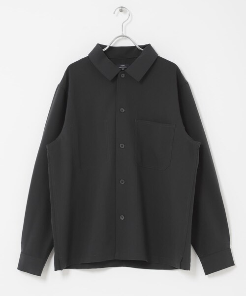 ITEMS URBANRESEARCH（アイテムズ アーバンリサーチ）の「『撥水/防汚/接触冷感』多機能ダブルポケットシャツジャケット(楽着シリーズ)（テーラードジャケット・メンズ・CHA/NVY/BEG・M/L）」の9枚目の写真