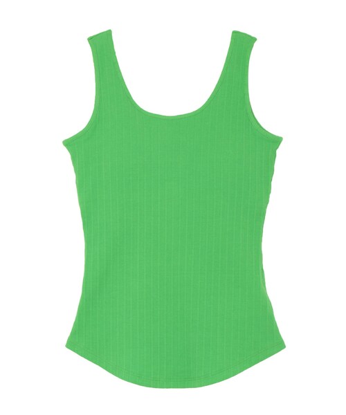 LAGUNAMOON（ラグナムーン）の「カップインバックVタンクトップ（タンクトップ・レディース・ホワイト/グリーン/パープル・F）」の18枚目の写真