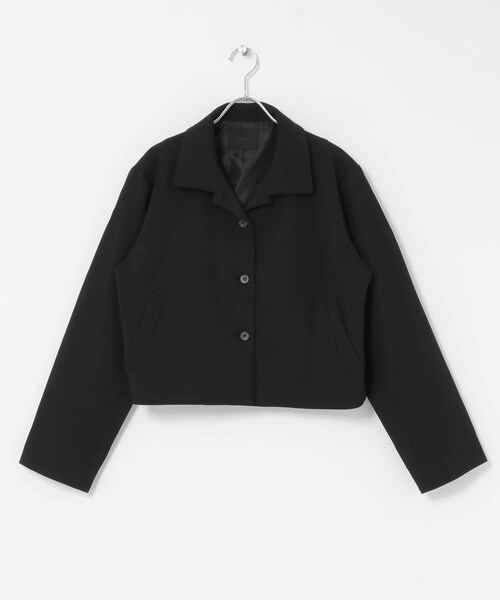 KBF（ケイビーエフ）の「コンパクトBOXジャケット（テーラードジャケット・レディース・D.BROWN/BLACK・one）」の12枚目の写真