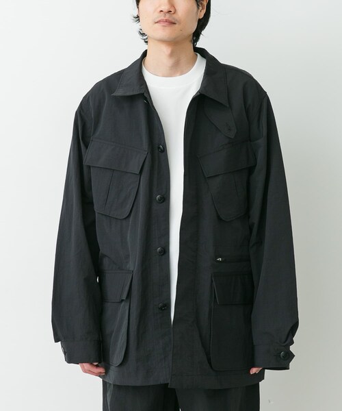 URBAN RESEARCH DOORS(アーバンリサーチドアーズ)の「Snow Peak Apparel NYLON WASHER JACKET(テーラードジャケット・メンズ・GREIGE/CHARCOAL/BLACK・M/L/XL)」の8枚目の写真