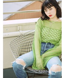 jouetie | オーバーメッシュトップス(Tシャツ/カットソー)