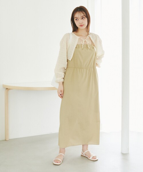 ROPE' PICNIC（ロペピクニック）の「ふくれジャガードボレロ（その他トップス・レディース・ブラック/キナリ・F）」の13枚目の写真