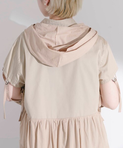 THE GOODLAND MARKET（ザグッドランドマーケット）の「old honey　-OH- 72℃ dress（ワンピース・レディース・beige/white・FREE）」の7枚目の写真