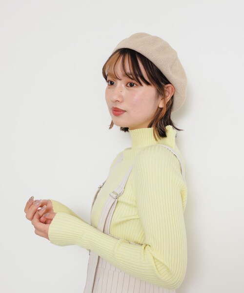 SENSE OF PLACE by URBAN RESEARCH（センスオブプレイスバイアーバンリサーチ）の「サーモベレー（ハンチング/ベレー帽・レディース・IVORY/BLACK・one）」の4枚目の写真