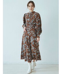 LAGUNAMOON | ウエストギャザーフラワーワンピース(ワンピース)