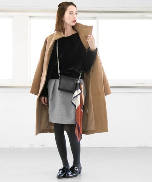 KBF（ケイビーエフ）の「カラーブロックストール（ストール/ショール・レディース・RED/BLE/ORG・One/one）」の6枚目の写真