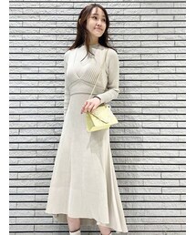 MERCURYDUO | ビスチェセットリブニットワンピース(ワンピース)