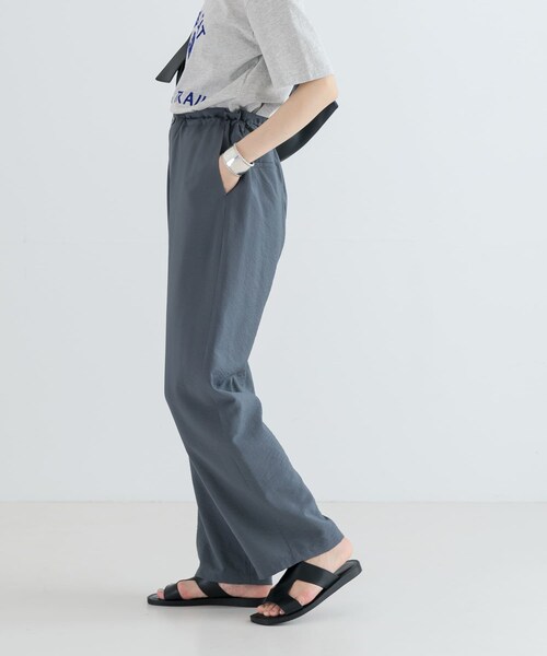 URBAN RESEARCH(アーバンリサーチ)の「ポプリンイージーパンツ(その他パンツ・レディース・BEIGE/BLUEGRAY・36/38)」の7枚目の写真