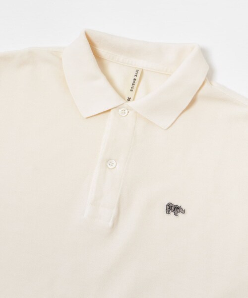 URBAN RESEARCH（アーバンリサーチ）の「Scye　Cotton Pique Polo Shirts（ポロシャツ・メンズ・バニラ/アクア/レッド・38/40）」の9枚目の写真