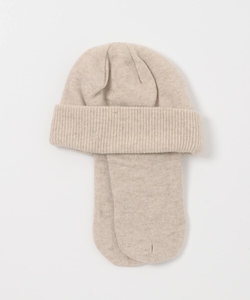 URBAN RESEARCH DOORS（アーバンリサーチドアーズ）の「Snow Peak Apparel　Knit Flight Cap（ニットキャップ/ビーニー・レディース・GREY/BLACK/IVORY・One）」の5枚目の写真