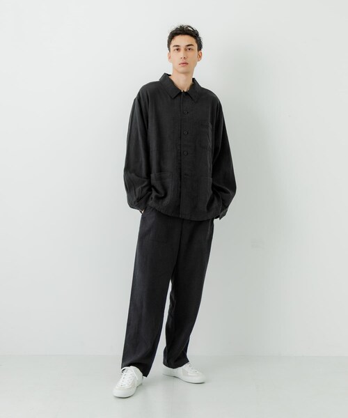 URBAN RESEARCH（アーバンリサーチ）の「『別注』LE VETEMENT ATLANTIQUE×UR　ワークジャケット（カバーオール・メンズ・BLACK/CHARCOAL・M/L）」の19枚目の写真