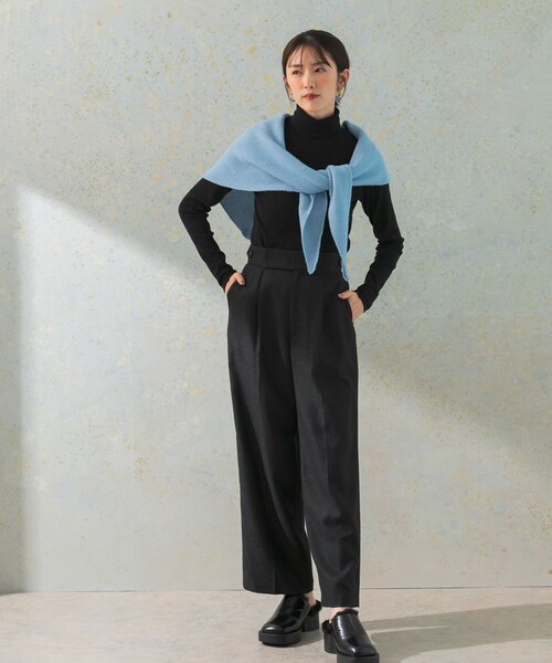 URBAN RESEARCH ROSSO（アーバンリサーチロッソ）の「ハイウエストツイードワイドパンツ（その他パンツ・レディース・BLACK/BEIGE/MINT・36/38）」の11枚目の写真
