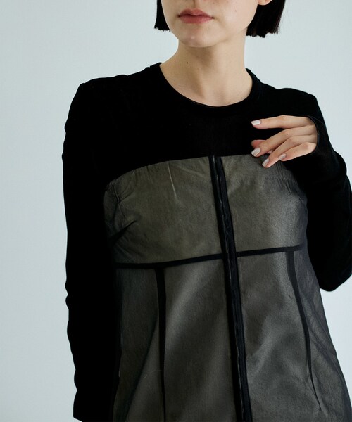 アダムエロペ シアーレイヤードビスチェ LEJA 2WAYシアーレイヤード