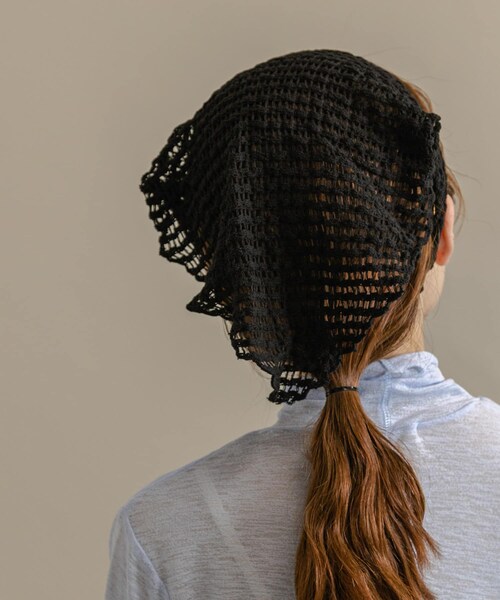 SMELLY（スメリー）の「メッシュヘッドスカーフ（ヘアバンド・レディース・BLK/MOC・-）」の3枚目の写真