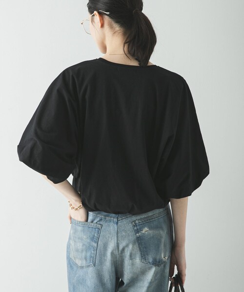 URBAN RESEARCH(アーバンリサーチ)の「バルーンカットソー(Tシャツ/カットソー・レディース・OFF WHITE/BLACK・Free)」の15枚目の写真