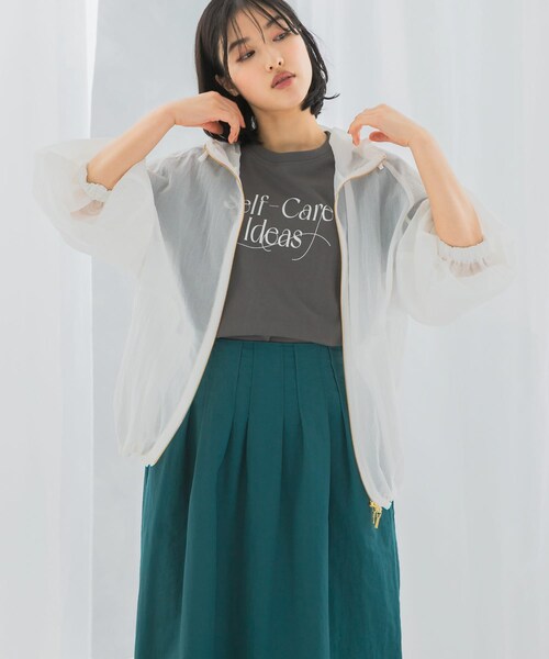 URBAN RESEARCH ROSSO（アーバンリサーチロッソ）の「シアーパーカーブルゾン（ブルゾン・レディース・black/white・FREE）」の5枚目の写真