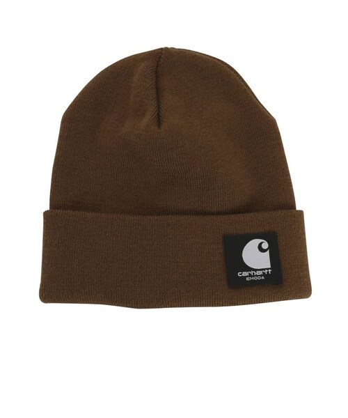 EMODA（エモダ）の「【EMODA×CARHARTT WIP】サイドネームビーニー（ニットキャップ/ビーニー・レディース・ブラック/レッド/キャメル・F）」の3枚目の写真