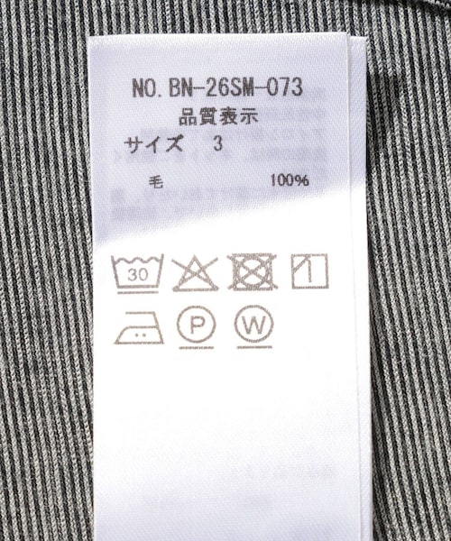 ADAM ET ROPE'（アダムエロペ）の「【BATONER/バトナー】SUMMER WOOL T-SHIRT（Tシャツ/カットソー・メンズ・ブラック/チャコール・2/3）」の14枚目の写真