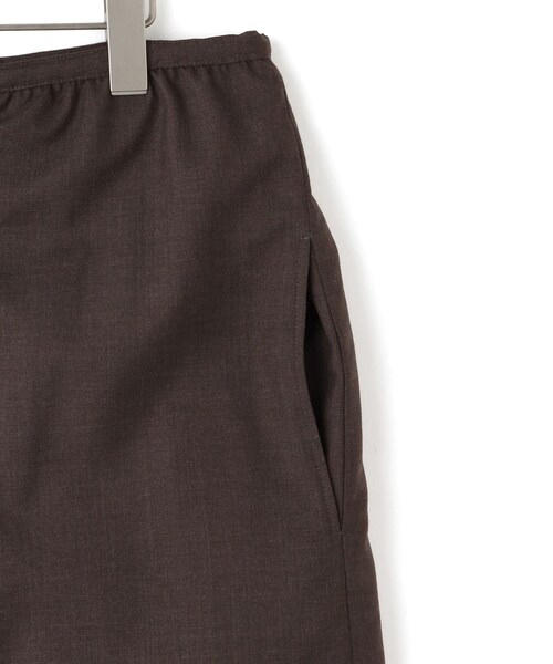 ADAM ET ROPE'(アダムエロペ)の「【JANE SMITH(ジェーンスミス)】WASHABLE WOOL TROPICAL LAYERED SKIRT(スカート・レディース・ブラウン・36)」の4枚目の写真